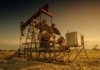 oil rig, nature, industry, old, field, oil industry, oil pump, drilling, platform, machine, borehole, georgia, countryside, sunset, dusk